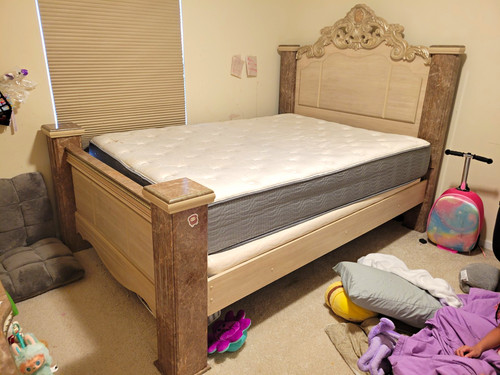 Queen wood bed frame - queen,