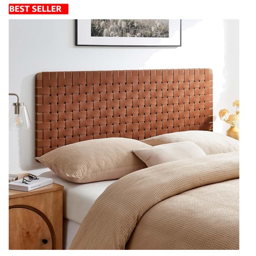Queen headboard vegan leather - headboard,
